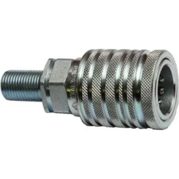 Příslušenství ke kompresoru TS Rychlospojka kuličková panelová DN13 M18X1,5 12L 250 bar BG 3, ISO12,5 ISO 7241-1A, DIN 2353 L