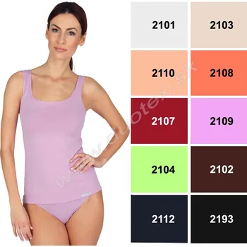 EVONA Dámské tílko Top7005/E Barva: 2101-biela, Velikost: 3XL