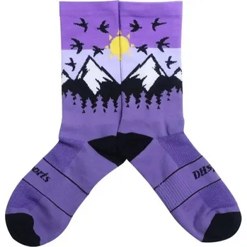 Pánské oblečení Stylové ponožky nejen pro turistiku - fialové