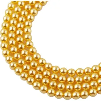 Korálek Manumi české voskové perle 4 mm zlaté