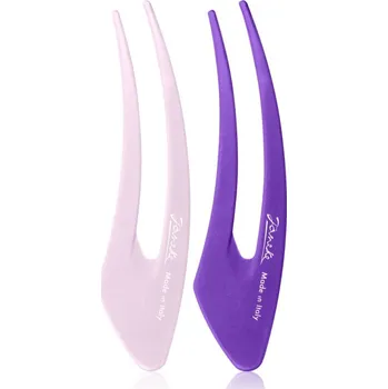 Janeke Hair Clip sponky do vlasů Purple 2x15 cm
