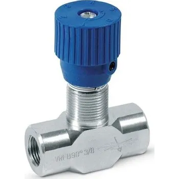 Hydraulický filtr Ventil škrtící dvoucestný VRFB 90°G1/2 kolečko - Náhrada za code:V0587, 350 bar