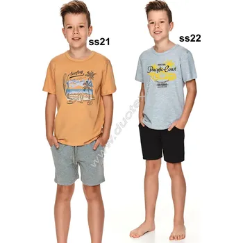 Chlapecké pyžamo TARO Chlapecké pyžamo Wadim2749 Barva: ss21-oriešková, Velikost: 122