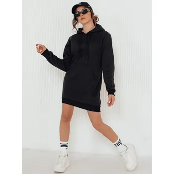 Dámské šaty Dámské mikinové šaty DSTREET TIMMY ČERNÁ M