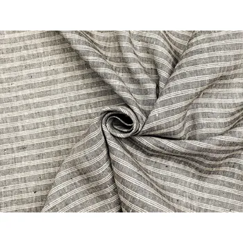 Snový svět Osnova černá - lněná látka měkčená 215g/m2