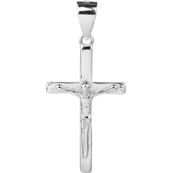 Přívěsek Bealio BEALIO Stříbrný přívěsek KŘÍŽ S KRISTEM 22 mm 03-12410-2405