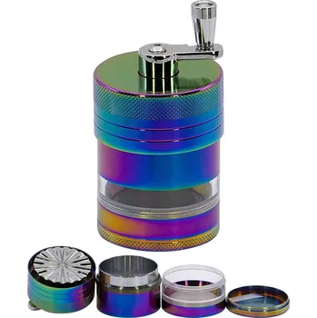 Remo 11528 Drtič tabáku mlýnek 4x kov+plast ∅ 5,5cm