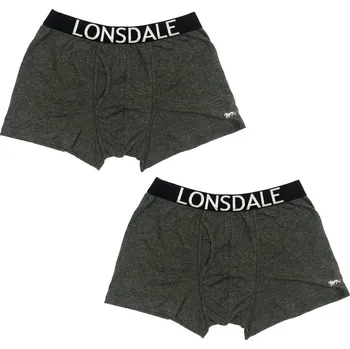 Boxerky Lonsdale 2 Pack Trunk Mens Black M/White 2XL