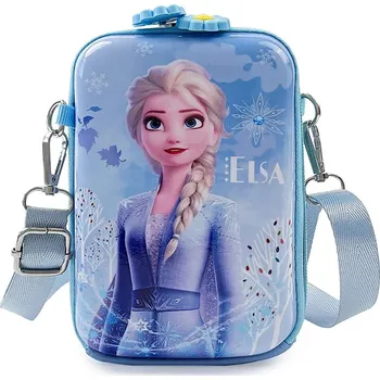 Frozen (Ledové království) Crossbody dívčí kabelka s dvěma zipy na motivy pohádky "Frozen" Barva: modrá 3