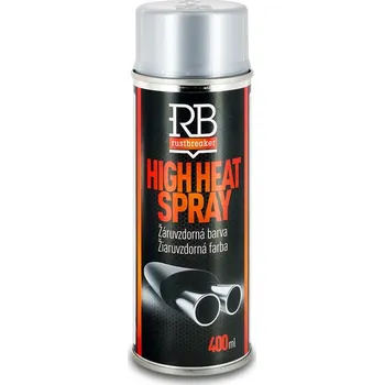 Autolak Rustbreaker Žáruvzdorná barva na výfuky HIGH HEAT SPRAY, červená, 400 ml