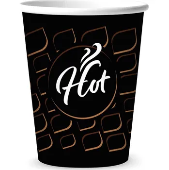 Jednorázové nádobí Papírový kelímek 0,1l HOT CUPS - XS, 120 ml, 4 OZ, ? 62 mm (50 ks) FSC Mix