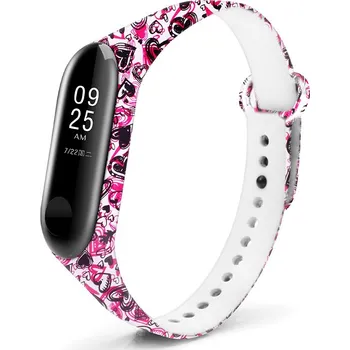 Xiaomi Náhradní náramek Mi Band 3/4 Srdíčka a šípy MIBANDCZX00138