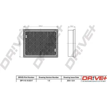 Vzduchový filtr Vzduchový filtr Dr!ve+ DP1110.10.0217