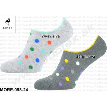 Pánské ponožky MORE Kotníkové ponožky More-098-24 Barva: 24-sv.sivá, Velikost: 43-46(29-30)