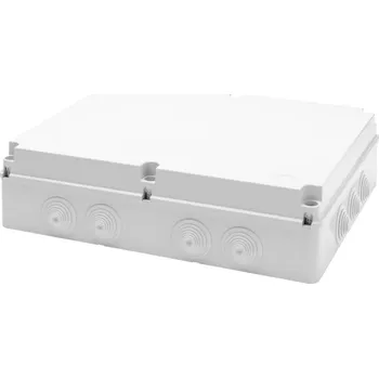 Elektroinstalační krabice GEWISS GW44061 Rozbočovací krabice s ploch. víkem, IP55, GWT960°, 460x380x120mm