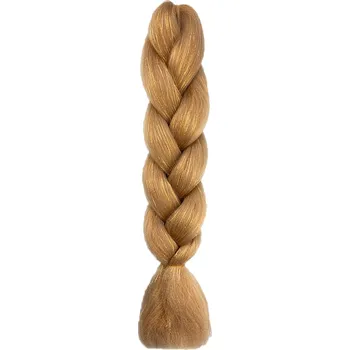 Příčesek Kanekalon - barevné copy hnědá - třpytivé K1