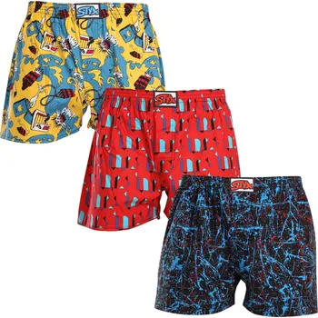 Trenýrky 3PACK pánské trenky Styx art klasická guma vícebarevné (3A16390) L Možnost vrácení zboží ZDARMA do 120 dnů!