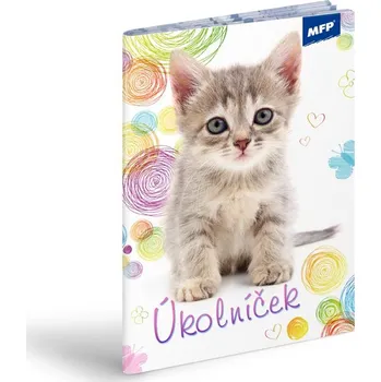 Sešit, úkolníček Kotě A6 (Sešity s kočkou, kočka)