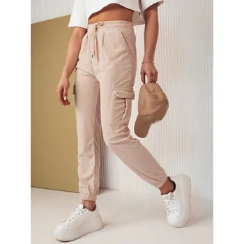 Dámské kalhoty Dámské kalhoty DSTREET FLAYON BÉŽOVÁ L/XL