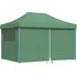 Zahradní stan Skládací party stan Pop-Up se 4 bočními stěnami, 4,1 x 2,79 x 3,15 m zelený