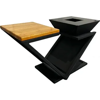 Kompaktní set grilovací ohniště + servírovací stůl Vinda 1400 × 600 × 900 mm | Grilovací plocha 600 × 600 mm