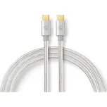 Nedis - USB 2.0 kabel | USB-C™ Zástrčka | USB-C™ Zástrčka | 480 Mbps | 2.00 m | Stříbrná CCTB60800AL20
