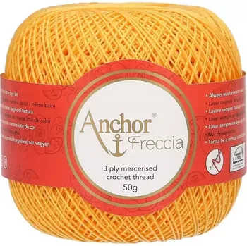 Příze Anchor Freccia 12 - 302 Sluneční svit (Háčkovací příze Anchor Freccia 12 - 302 Sluneční svit)