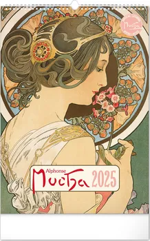 Kalendář Presco Group Nástěnný kalendář Alfons Mucha 2025