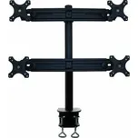 Neomounts FPMA-D700D4 - Montážní sada - plný pohyb - pro 4 LCD displeje - černá - velikost obrazovky: 19"-30" - upevnění svorkou, upevnitelné na stůl