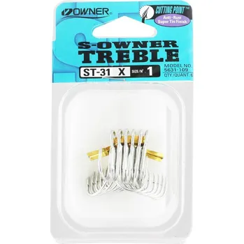 Rybářský háček trojháček Owner /5ks/ ST31.1/0