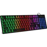 CONNECT IT kancelářská podsvícená klávesnice Chocolate RNBW, CZ + SK verze, černá CKB-5050-CS