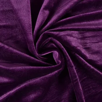 Látka elastický samet premium Gloss 300g fialový