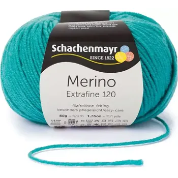 Příze Schachenmayr Merino extrafine 120 Mořská zelená 176 (Příze Merino extrafine 120 Mořská zelená 176)