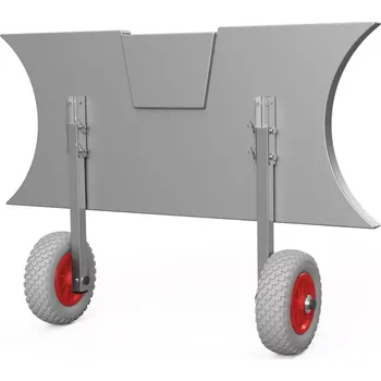 Pojezdové kolečko Prepravní sklopná kolecka pro čluny, nerez SUPROD ET200, šedá/červená