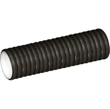 Kanalizační potrubí Trubka kanalizační korugovaná bez hrdla Wavin X-Stream PP SN10 DN 250 x 6000 mm, černá