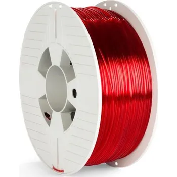 Filament VERBATIM 3D Printer Filament PET-G 1.75mm, 327m, 1kg red transparent