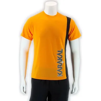 badmintonové triko KARAKAL CLUB TEE ORANGE/BLACK M EUR