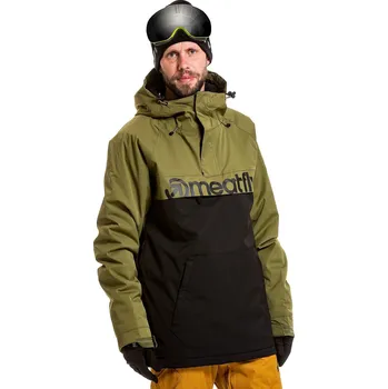 bunda Meatfly Slinger Premium - Green Leaves/Black S