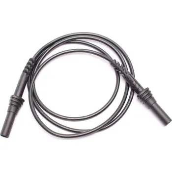 Příslušenství k měřicímu přístroji Bezpečnostní kabel banánek rovný-rovný 4mm 10A PPS1C-0006-BK CAT IV 600V, SILIKON čer.