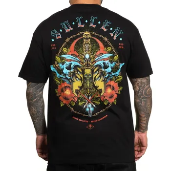 Pánské tričko tričko hardcore pánské - MOTH BADGE - SULLEN - SCM6488_BK