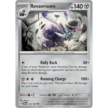 Karetní hra Revavroom 125/167 - Twilight Masquerade Typ karty: Non-Holo