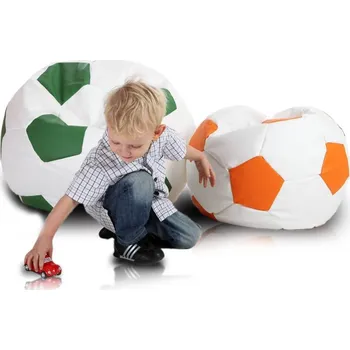 Sedací pytel Primabag Fotbalový míč malý oranžová