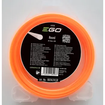 Struna do sekačky EGO Vyžínací struna kulatá 2,4mm/15m AL2415R AL2415R
