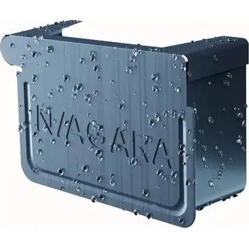 okap SATJAM Niagara Kwadra Žlabové čelo pravé 125 RAL 7016 antracit