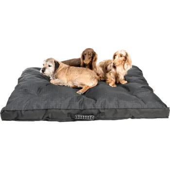 Pelíšek pro psa Samohýl Exclusive Matrace nylon Černá potisk 90x60x10cm