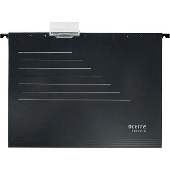 Archivační box Závěsné desky Leitz Alpha RECYCLE - bez bočnic, ekologické, černé, 1 ks