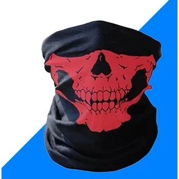 Příslušenství pro sportovní střelbu Roura na hlavu - černá s lebkou červenou 232LcRED