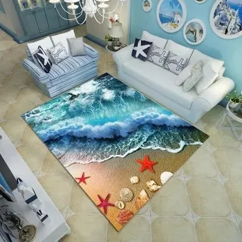 Koberec Koberec do obýváku s 3D mořskými mušlemi - 11,40 x 120 cm 16 x 47 palců
