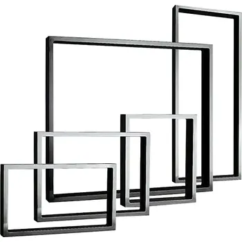 Kancelářská sestava German Nábytková noha / 2 ks / 80 x 72 x 8 cm / nosnost 250 kg / ocel / černá