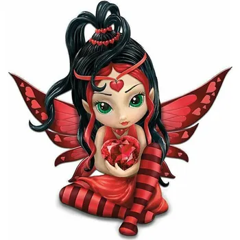 Diamantové malování Diamantové malování - Srdičková víla - č. 257 40x40 cm